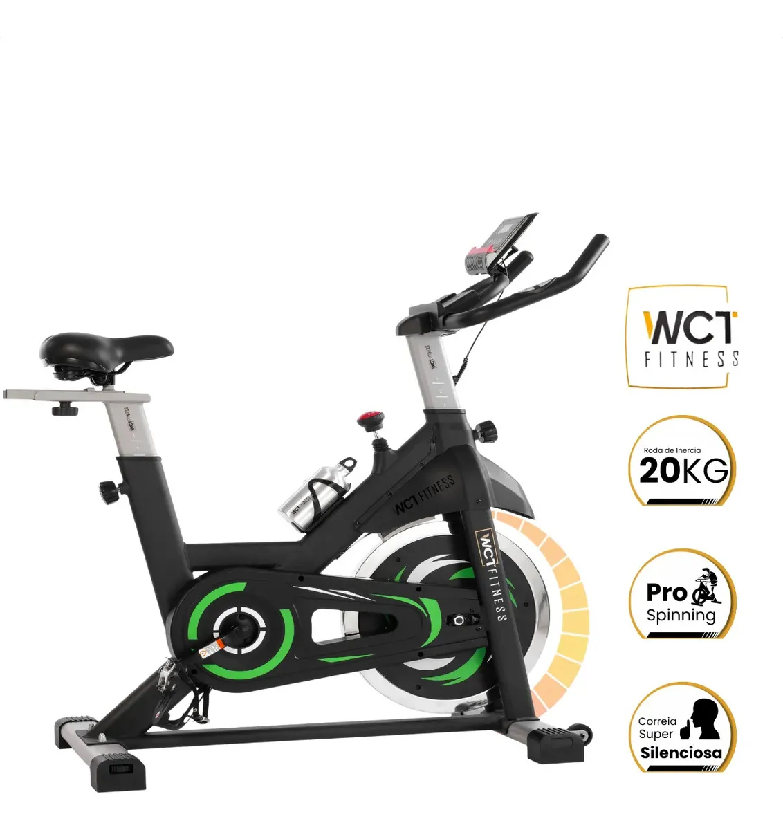 WCT Fitness Spinning 20kg Preto/Verde