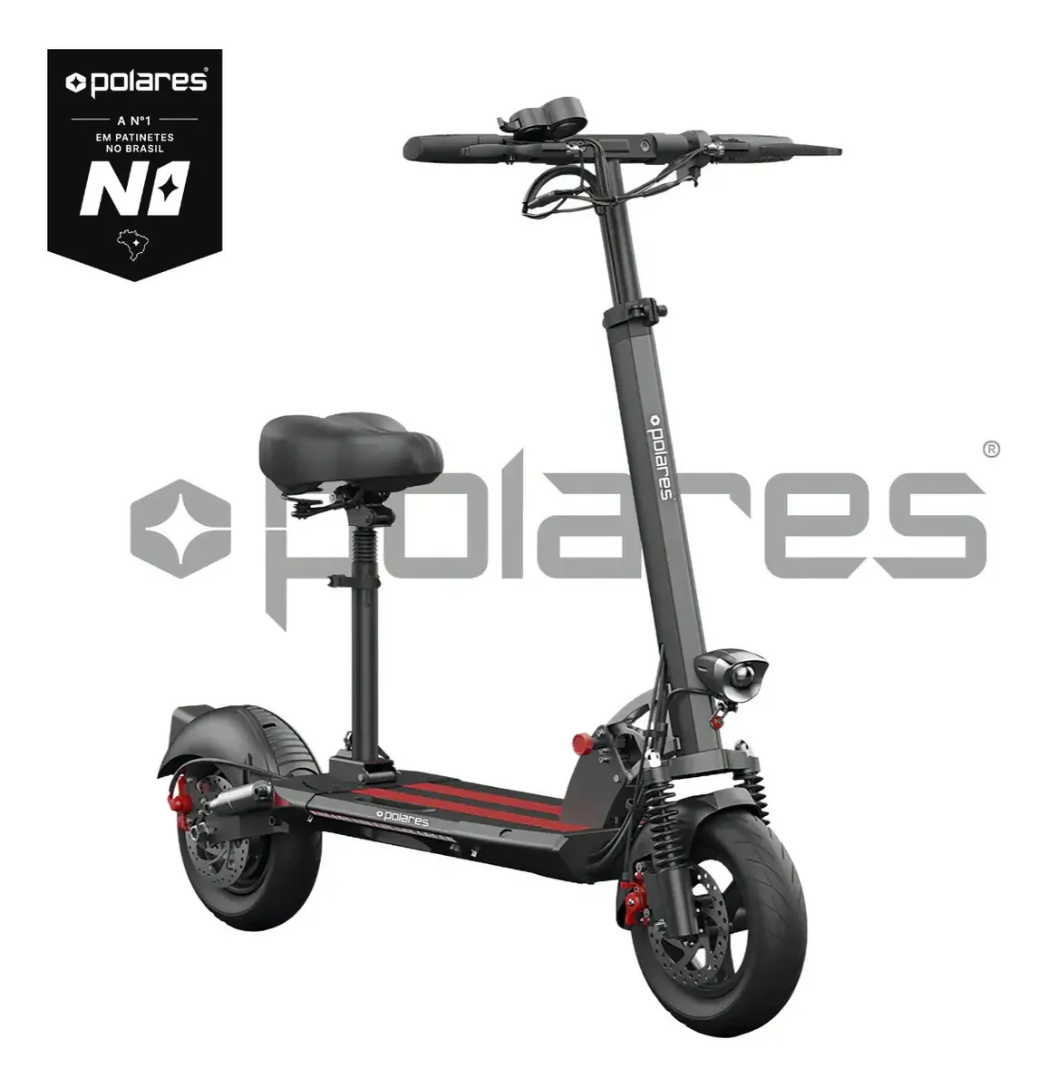 POLARES T10PRO Patinete Elétrico Com Banco 800W
